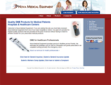 Tablet Screenshot of novamedicalequipment.com